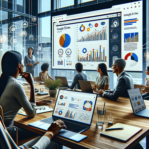 An image illustrating Using Google Slides for Monthly SEO Reports