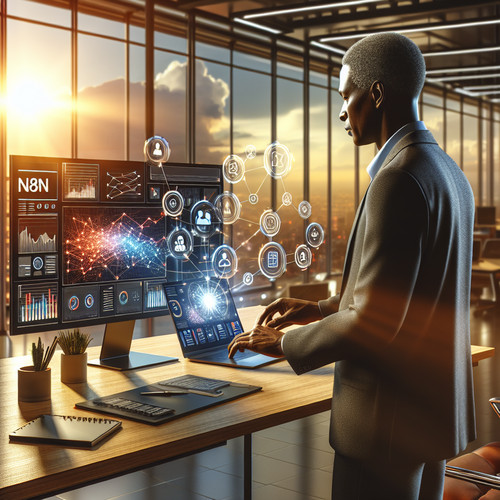 An image illustrating Automating Weekly Performance Dashboards in n8n