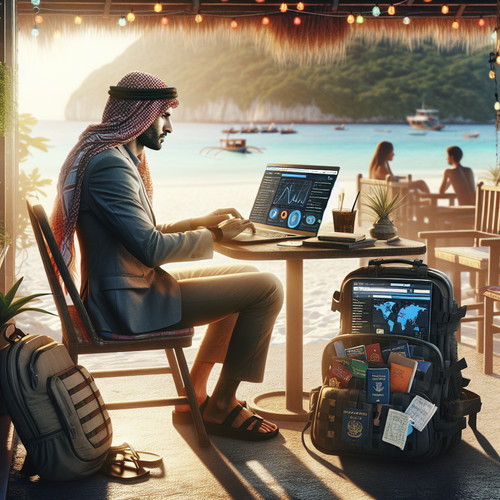 An image illustrating Interview: Digital Nomad Explains How n8n Simplifies SEO on the Road