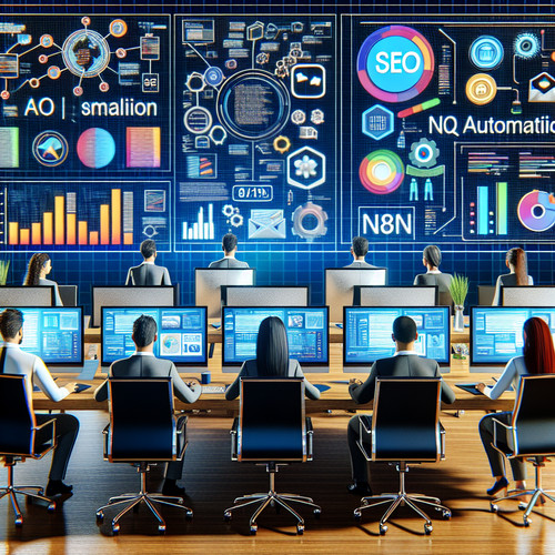 An image illustrating Resource Hub for Essential SEO Automation Scripts and n8n Nodes