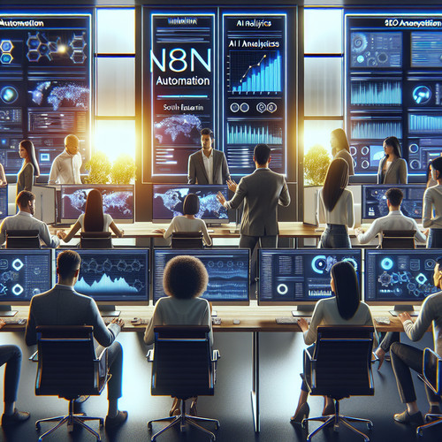 An image illustrating SEO Automation News: Agencies Using AI + n8n Together