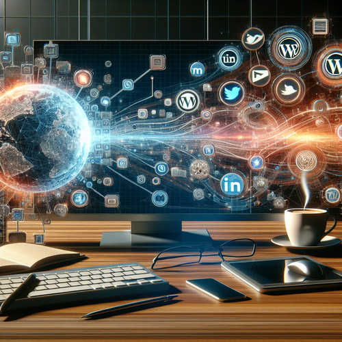 An image illustrating Automating Blog Post Syndication Workflows with n8n