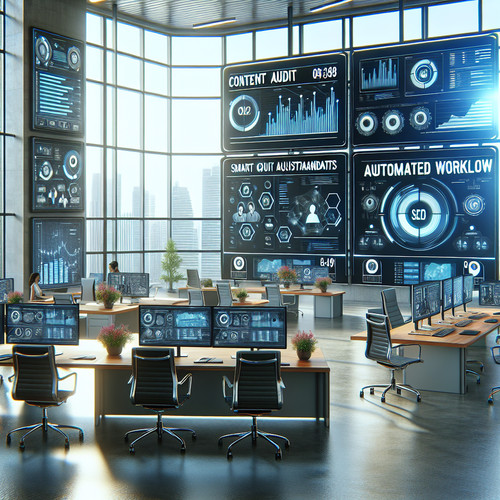 An image illustrating Resource Hub SEO Automation Templates for Content Audits