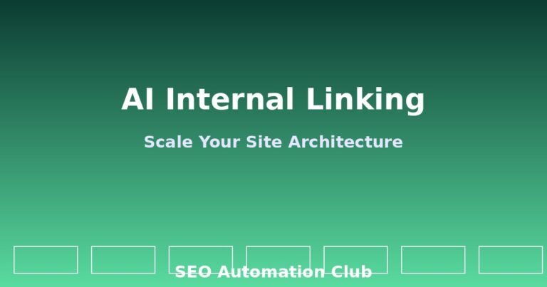 AI internal linking automation