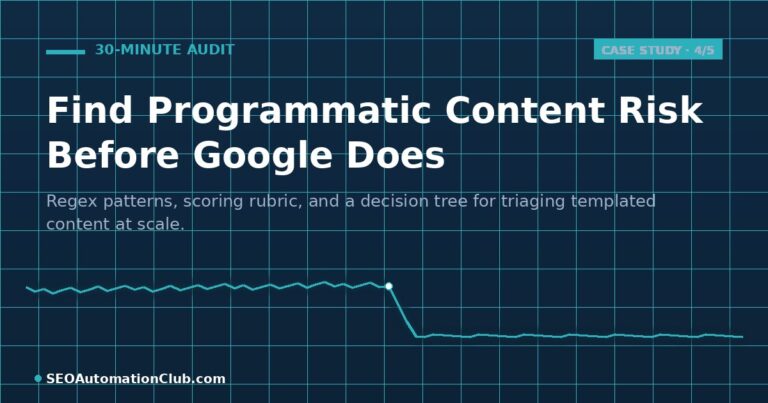 30-minute audit for programmatic content risk