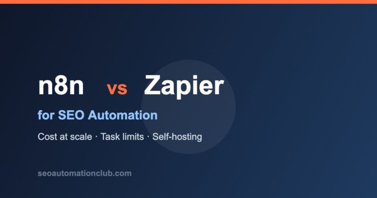 n8n vs Zapier for SEO automation comparison